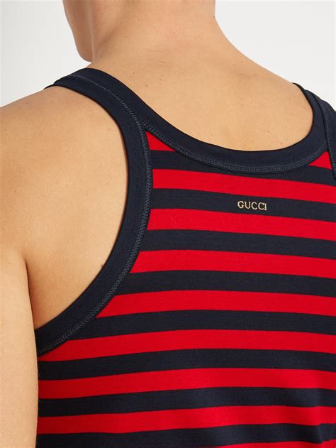 red gucci tank top|Gucci tank top men's.